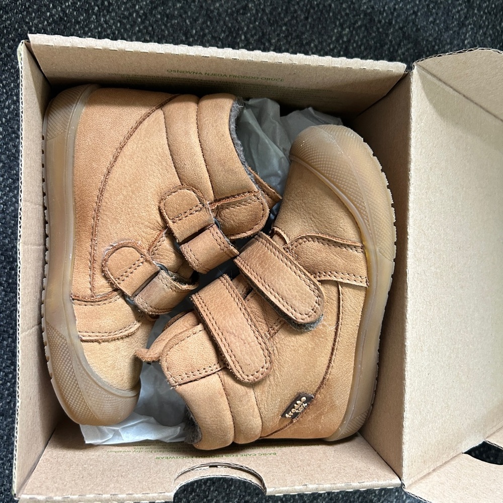 Ollie Wool Tex Cognac Ankle Boots 6 US 22 EU Toddler waterproof